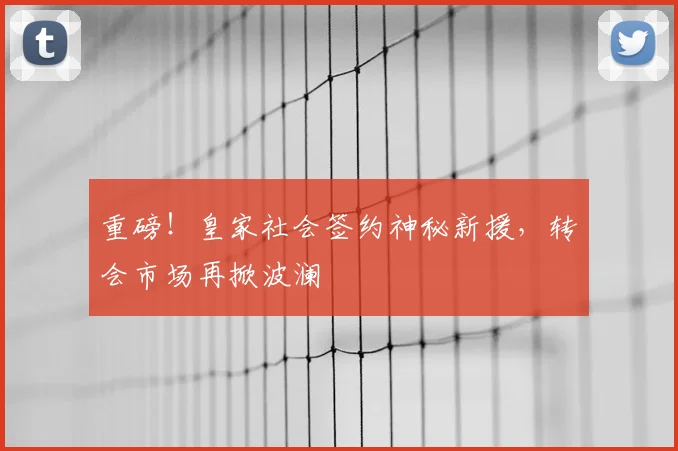 重磅！皇家社会签约神秘新援，转会市场再掀波澜